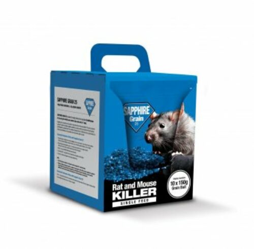 Sapphire Rat & Mouse Killer Grain Bait 1.5kg (10x150g) Product Image