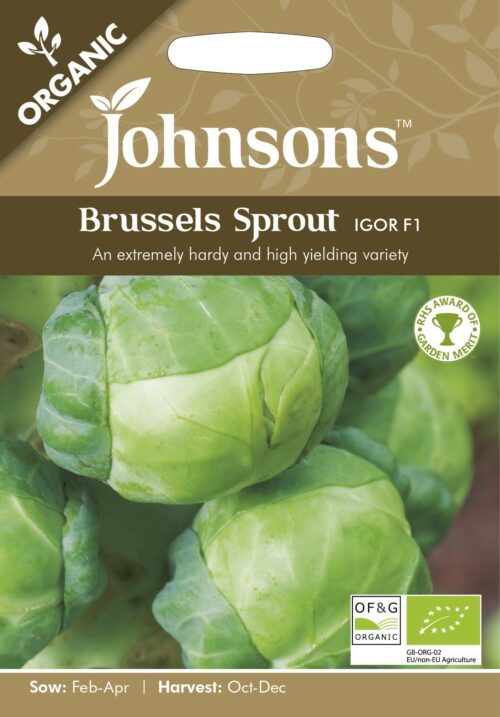 Johnsons Organic Brussel Sprout Igor F1 Product Image