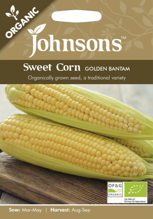 Johnsons Organic Sweet Corn Golden Bantam Product Image