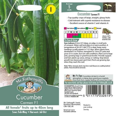 Mr Fothergill’s Cucumber Carmen F1 Product Image