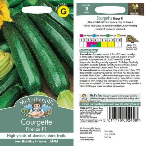 Mr Fothergill’s Courgette Firenze F1 Product Image