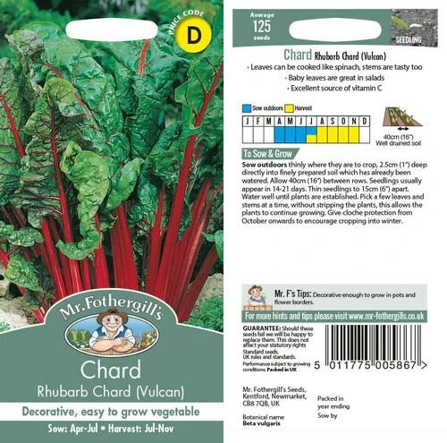 Mr Fothergill’s Chard Rhubard Chard (Vulcan) Product Image