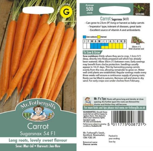 Mr Fothergill’s Carrot Sugarsnax 54 F1 Product Image