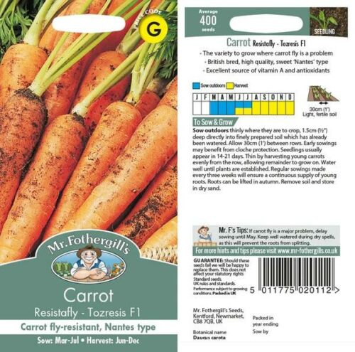 Carrot Resistafly F1 Seeds Product Image