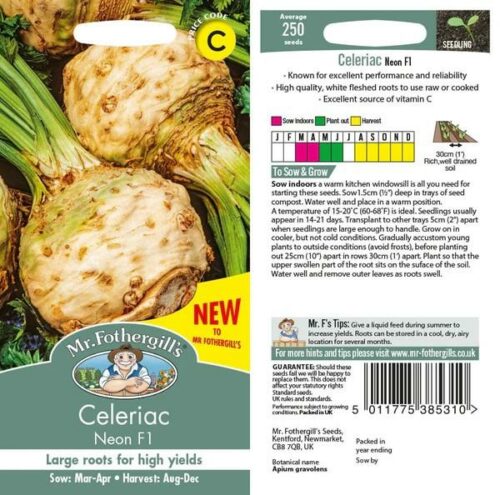 Celeriac Neon F1 Vegetable Seeds Product Image