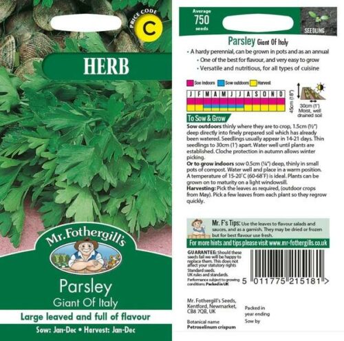 Parsley Giant of Italy Seeds Product Image