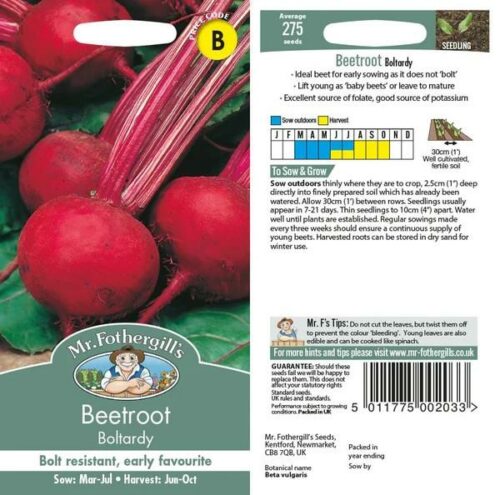 Beetroot Boltardy Seeds Product Image