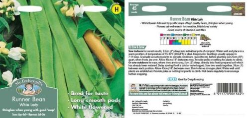 Runner Bean White Lady Seeds Product Image