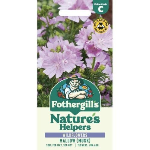 Nature’s Helpers Musk Mallow Wildflower Seeds Product Image
