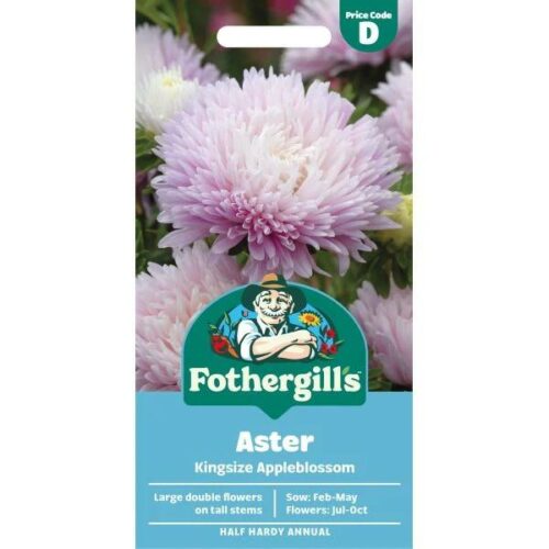 Aster Kingsize Appleblossom Seeds Product Image