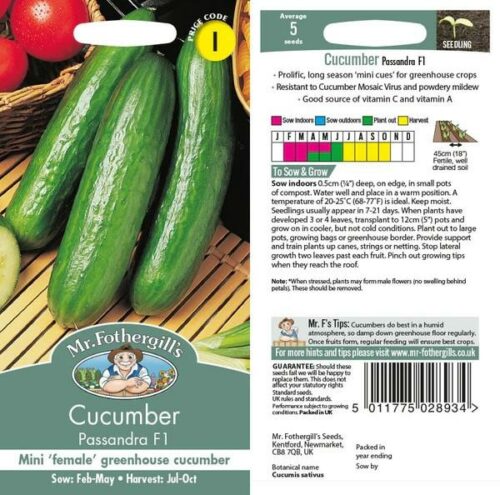 Cucumber Passandra F1 Seeds Product Image