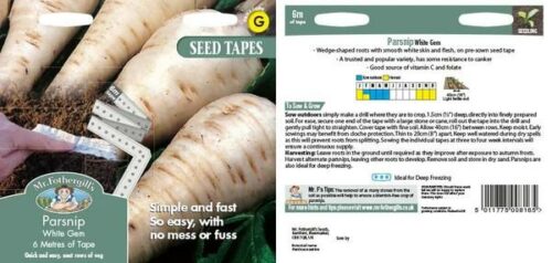 Parsnip White Gem Seed Tape Product Image