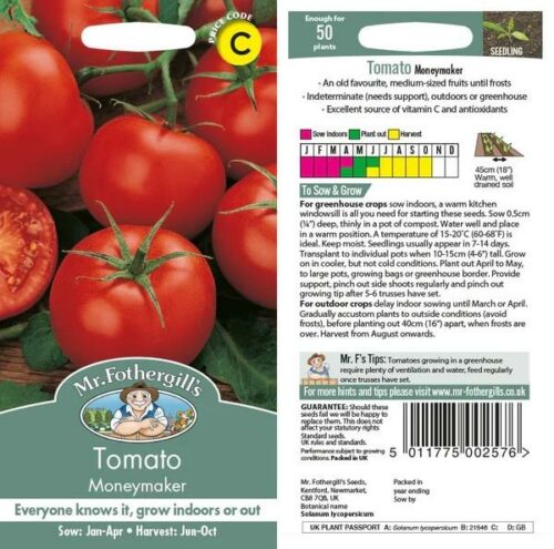 Tomato (Standard) Moneymaker Seeds Product Image