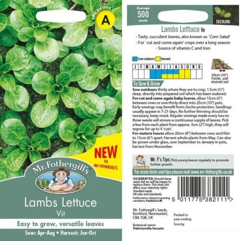 Lambs Lettuce Vit Vegetable Seeds Product Image