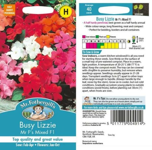 Busy Lizzie Mr F’s Mixed F1 Seeds Product Image