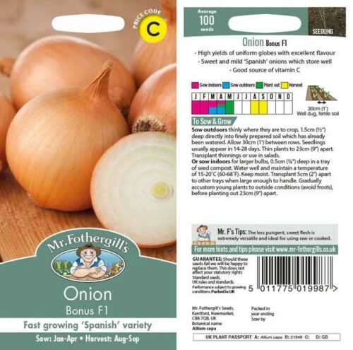Onion Bonus F1 Seeds Product Image