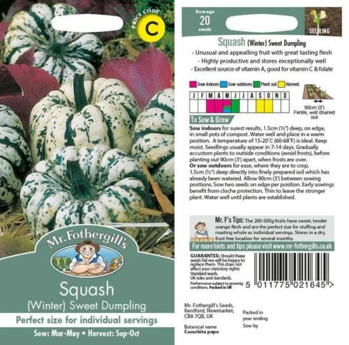 Squash (Winter) Sweet Dumpling Seeds Product Image