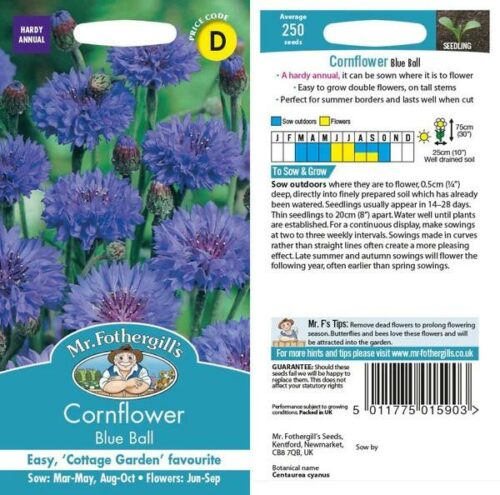 Cornflower Blue Ball Seeds Product Image