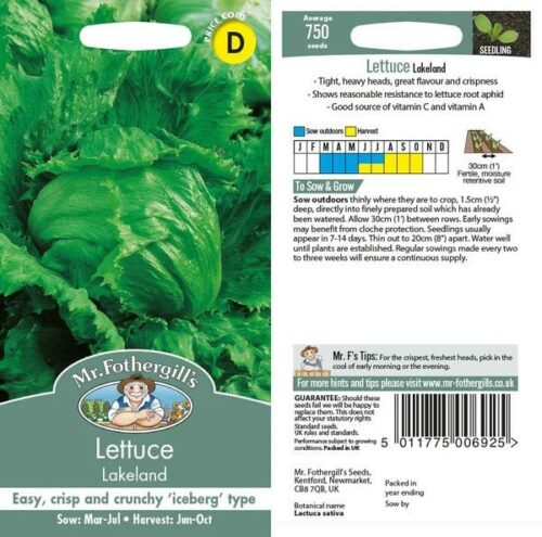 Lettuce Lakeland Seeds Product Image