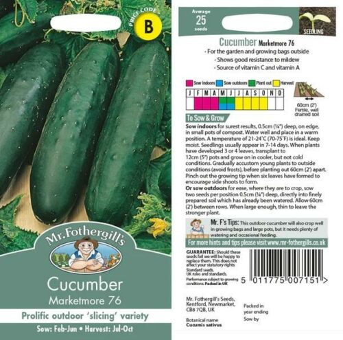 Cucumber Marketmore Seeds Product Image
