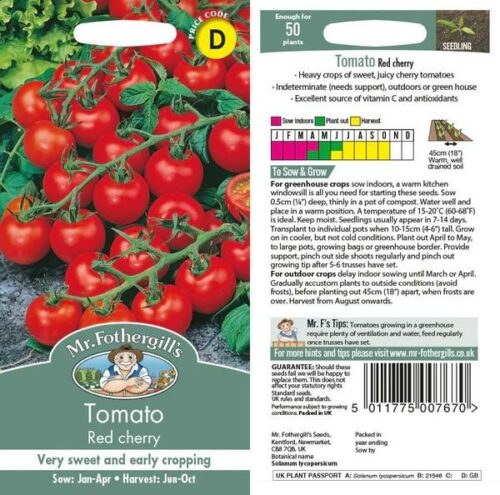 Tomato (Cherry) Red Cherry Seeds Product Image