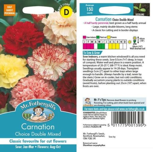 Carnation Choice Double Mixed Seeds Product Image