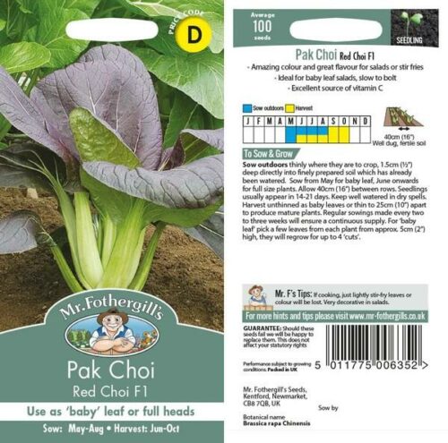Pak Choi Red Choi F1 Seeds Product Image