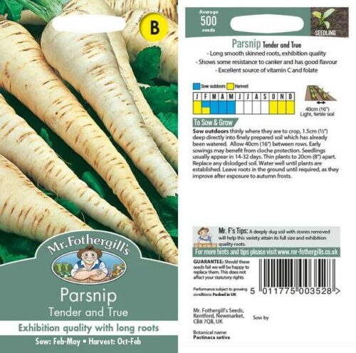 Parsnip Tender & True Seeds Product Image