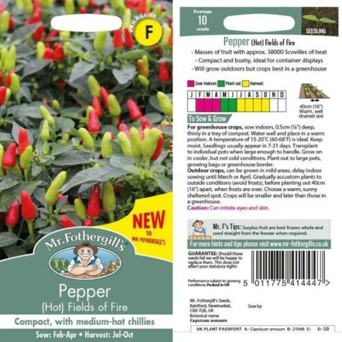 Pepper (Hot) Fields of Fire Seeds Product Image