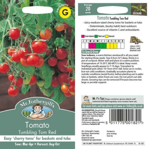 Tomato (Cherry) Tumbling Tom Red Seeds Product Image
